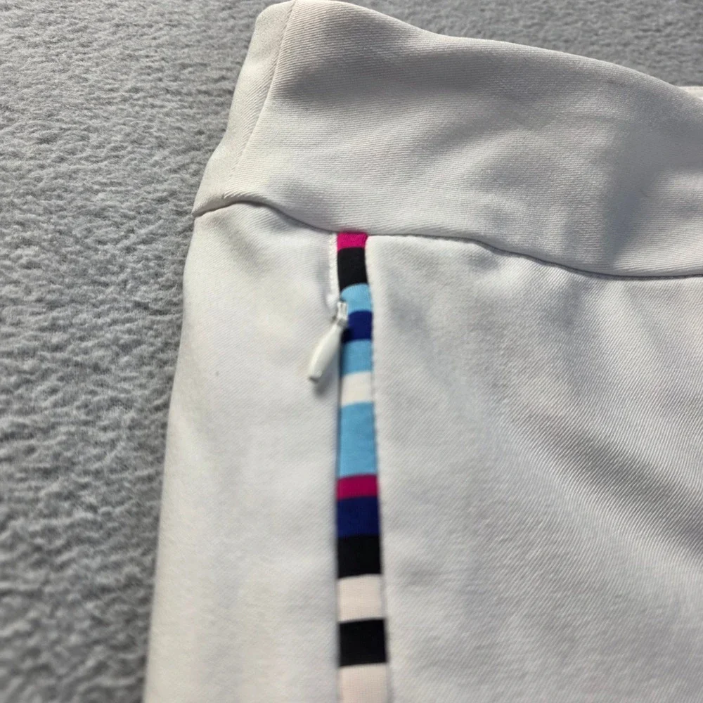 Athletic Capri Pants Womens White Cropped Stretch Activewear‎ Size 31